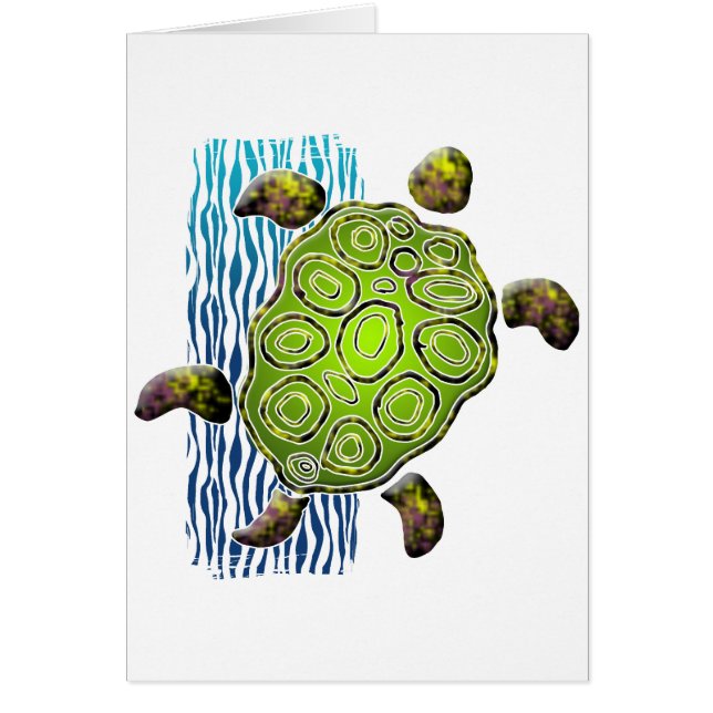Cartão Tartaruga marinha (Frente)