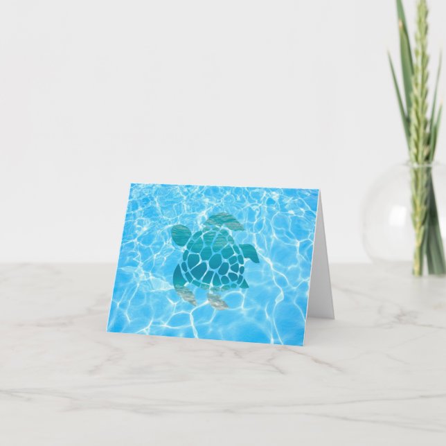 Cartão Tartaruga marinha (Frente)