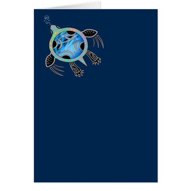 Cartão Tartaruga Pintada (Frente)