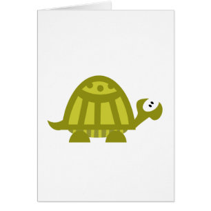 Cartão Tartaruga verde