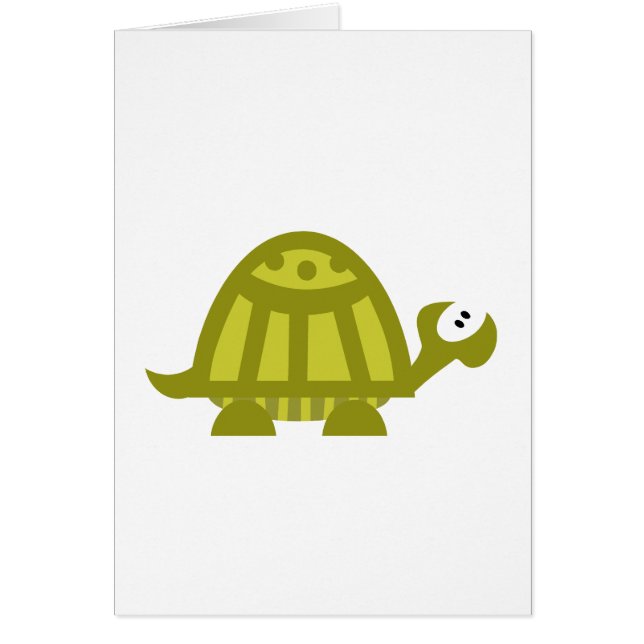 Cartão Tartaruga verde (Frente)