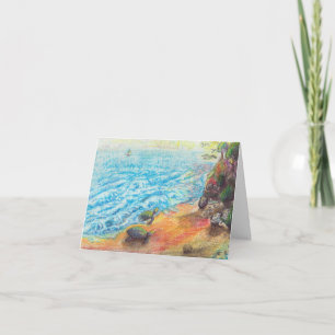 Cartão Tartarugas Do Mar Na Praia