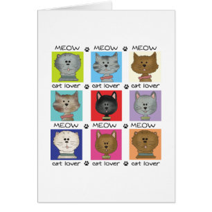 Cartão Tarte de Gato de Miau