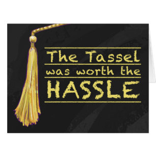Cartão Tassel Hassle Dourado