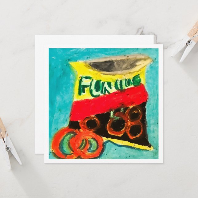 Cartão Tasty Snack (Frente/Verso In Situ)