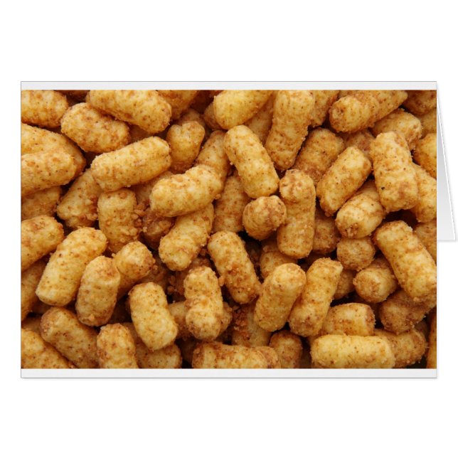 Cartão Tater Tots (Frente Horizontal)