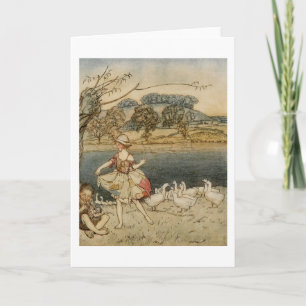 Cartão Tattercoats Dancing while the Gooseherd Pipes