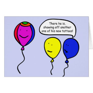 Cartão Tattoo Balloon