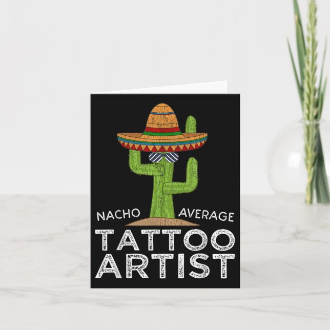 Cartão Tatuador Engraçado (Frente)
