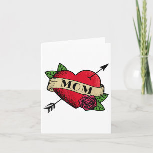 Cartão Tatuagem Coração da Mamãe _1 