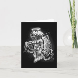 Cartão Tatuagem dos Rosas do Santo X Angel X