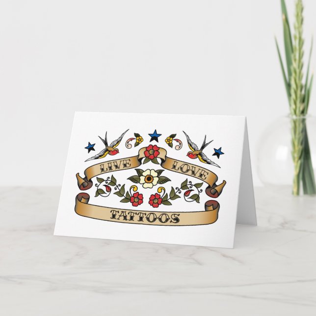 Cartão Tatuagens de Amor ao Vivo (Frente)