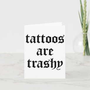 Cartão Tatuagens Engraçadas São Tatuagens de Piada de Sar