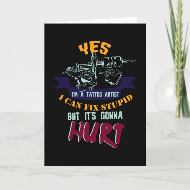 Cartão Tatuagens São Arte (Frente)