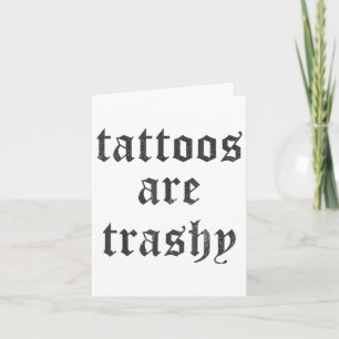 Cartão Tatuagens São Vintage Trashy _1