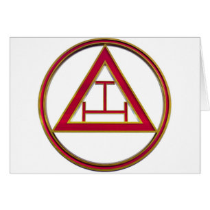 Cartão Tau real triplicar-se do arco