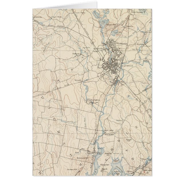 Cartão Taunton, Massachusetts (Frente)