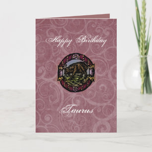 Cartão Taurus Birthday