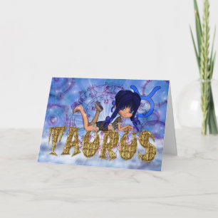 Cartão Taurus Birthday Card cute