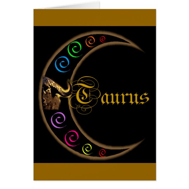 Cartão Taurus Celestrial Moon (Frente)