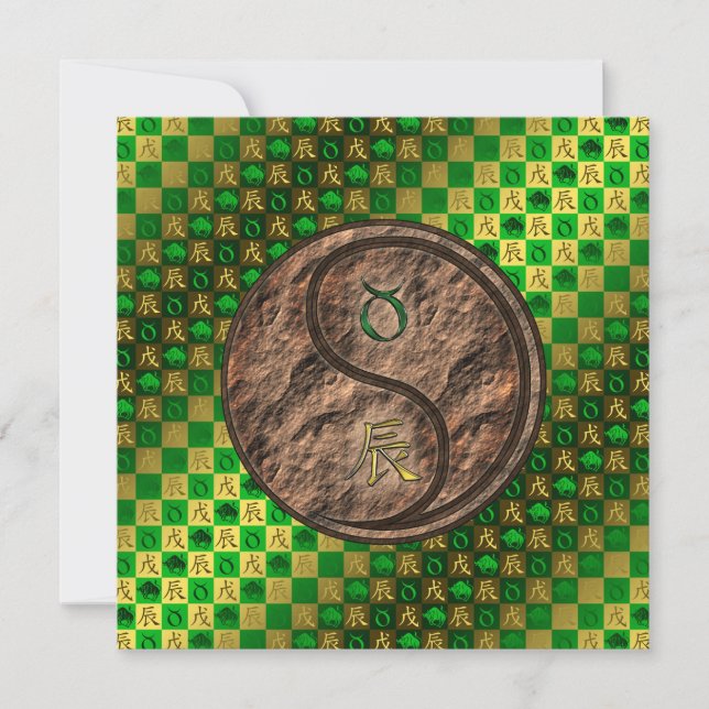 Cartão Taurus & Earth Dragon (Frente)