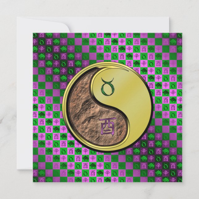 Cartão Taurus & Metal Rooster (Frente)