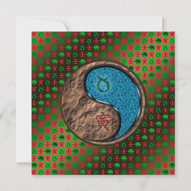 Cartão Taurus & Water Tiger (Frente)