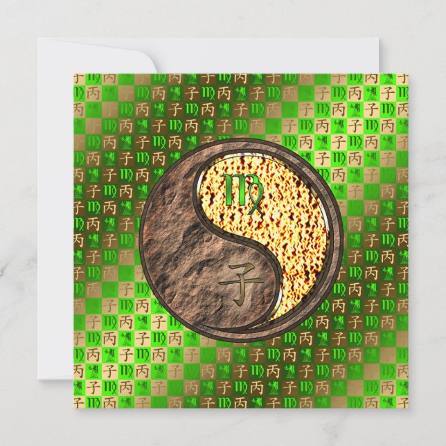 Cartão Taxa de Virgo e Fogo (Frente)