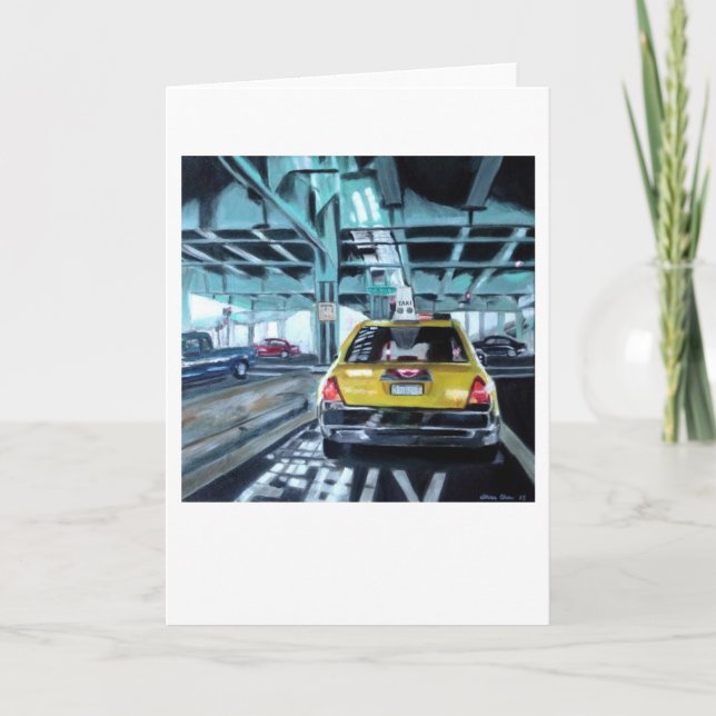 Cartão "Taxi" by Trina Chow (Frente)