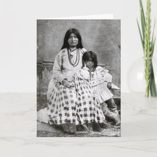 Cartão Taz-Ays-Slath, wife of Geronimo (Frente)