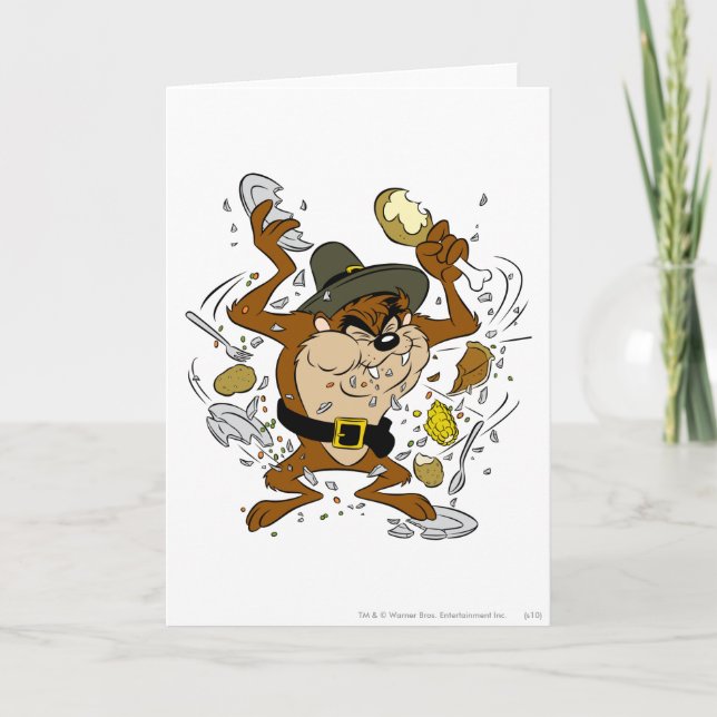 Cartão TAZ™ Plowing Down (Frente)