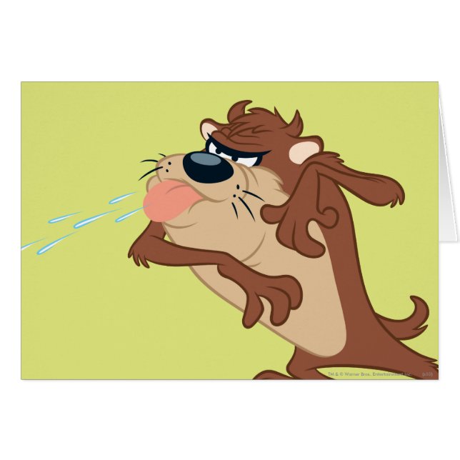 Cartão TAZ™ saindo da língua (Frente Horizontal)