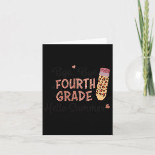 Cartão Tchau, 4º ano, verão, dia passado