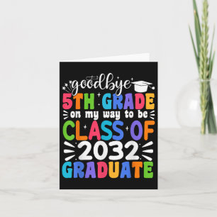 Cartão Tchau 5 Grau Cl De 5 De 2032