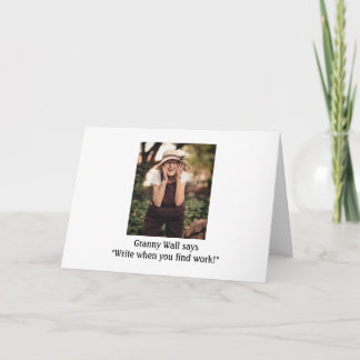 Cartão Tchau, estamos no meio do cartão.