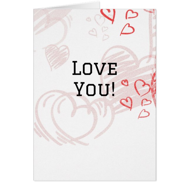 Cartão Te amo (Frente)