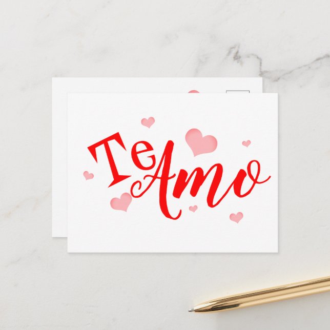 Cartão - Te Amo (Frente/Verso In Situ)