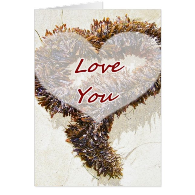 Cartão Te Amo. (Frente)