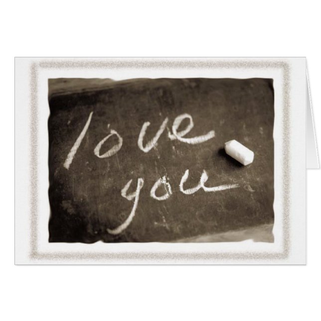 Cartão Te Amo (Frente Horizontal)