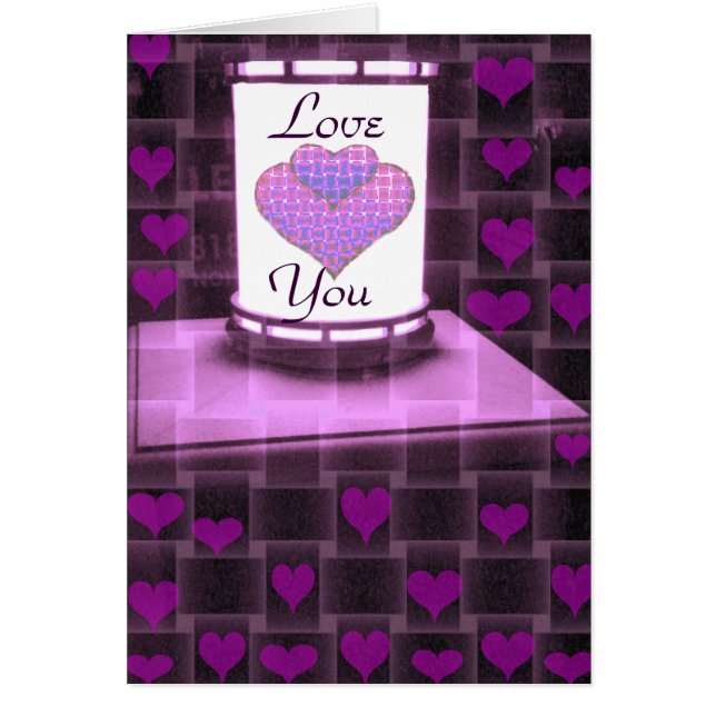 Cartão Te Amo. (Frente)