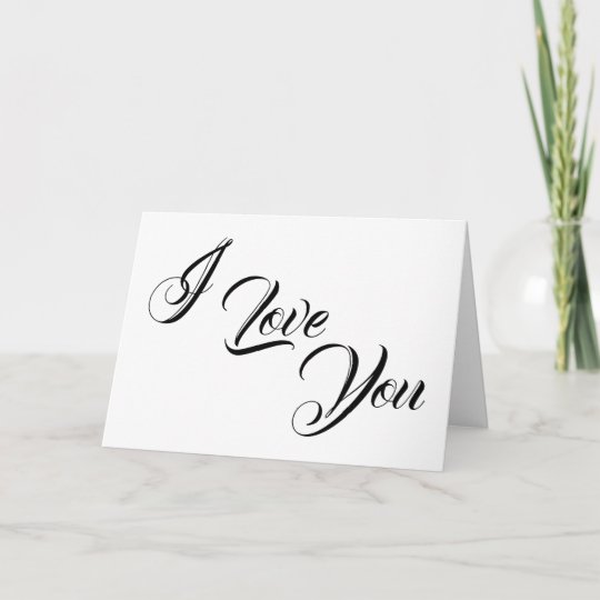 Cartão Te Amo, carta  Zazzle.com.br