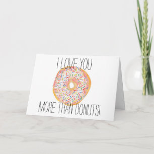 Cartão Te Amo Mais Do Que A Rosquinha Card