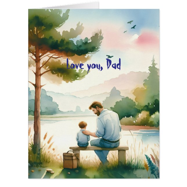 Cartão Te amo, Pai (Frente)