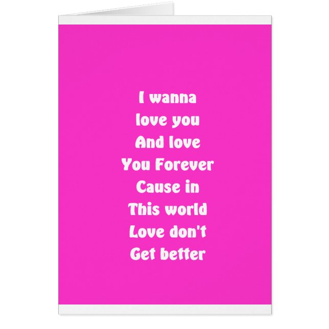 Cartão Te amo para sempre (Frente)