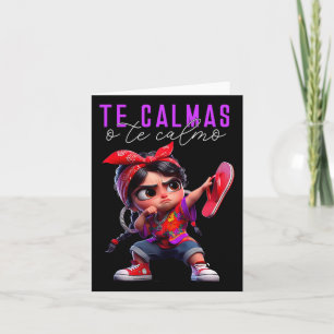 Cartão Te Calmas O Feliz dia de as mães Calmo Spa Mexican