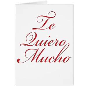 Cartão Te Quiero Mucho