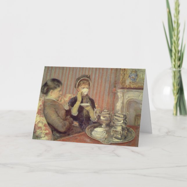 Cartão Tea, Mary Cassatt (Frente)