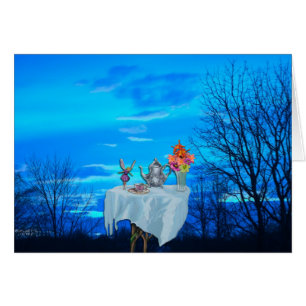 Cartão Tea party feericamente