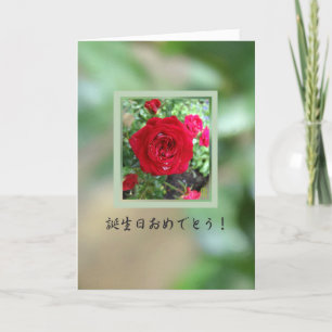Cartão Tea Roses Birthday 誕生日 Card