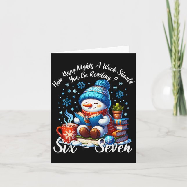 Cartão Teacher 67 How Many Nights A Week Should You Be Re (Frente)